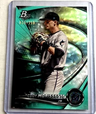Aqua Ice #/250- 2022 Bowman Platinum #TOP-11- Cody Morissette Rc