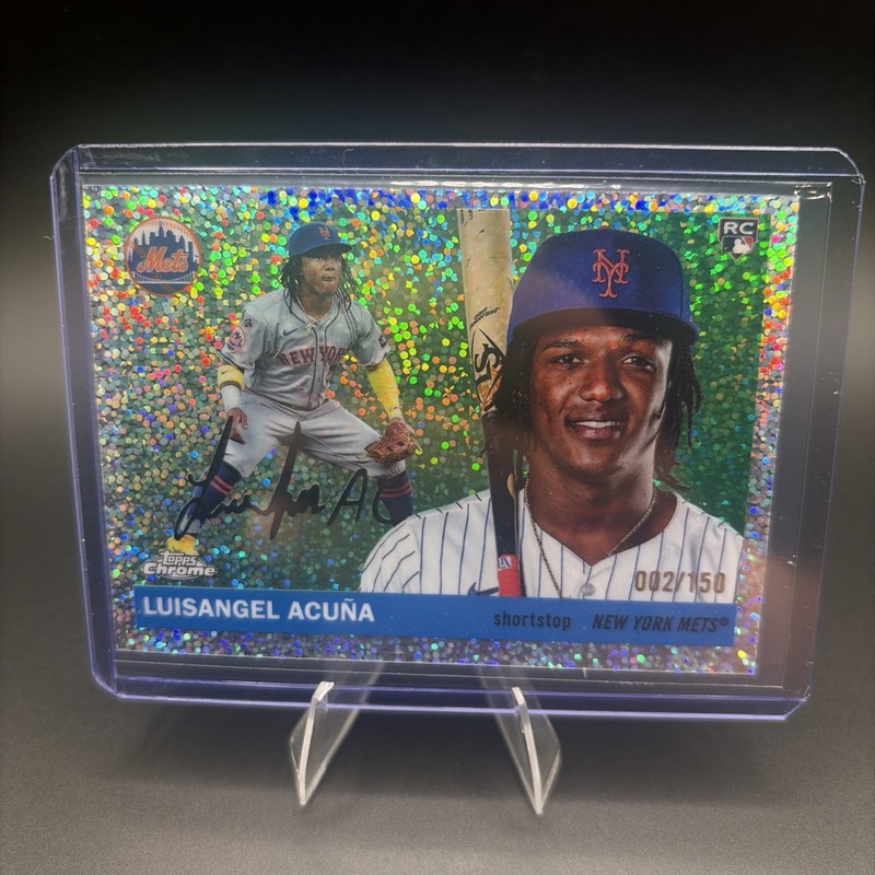 Luisangel Acuna 2025 Topps Chrome Platinum Speckle Refractor /150