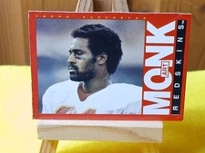 Art Monk 1985 Topps Box Bottom Red Parallel SP #L Pro Bowler Washington Redskins