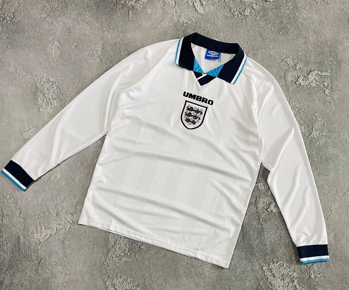 Jersey Clásico De Manga Larga Inglaterra Umbro – Para Hombre, Algodón, Diseño Oficial De Rugby