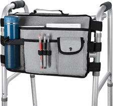 Supregear Walker Bag, Seniors Storage Caddy Accessory (Double Sided), Attachment