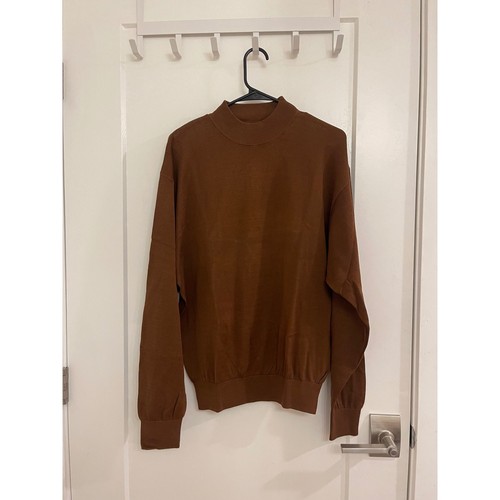 Baracuta, Maglione girocollo vintage Baracuta misto seta vecchi soldi lusso preppy