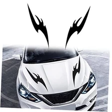  Car Hood Stripe Sticker Flame Graphics Auto Racing Stripes Body Side Decal 