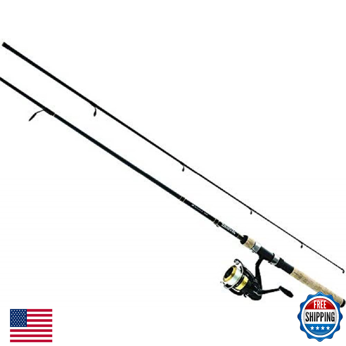 D-SHOCK DSK FW SPIN PMC Spinning Reel & Fiberglass Rod Combo