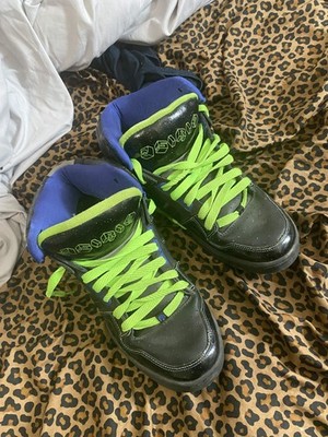 Osiris Bronx (Odyssey?) Y2K Skate Shoes Green Blue Black Men's Size 12