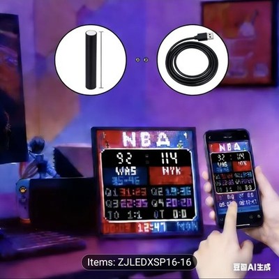 Smart LED Matrix Pixel Screen RGB DIY Graffiti App Control Art Display Screen
