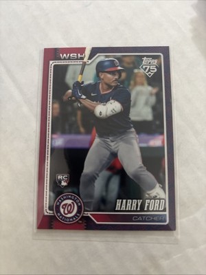 2026 Topps Series 2 Harry Ford TEAM COLOR BORDER Variation SSP RC #659 Nationals