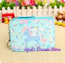 Cinnamoroll Riding Unicorn ID Cardholder Coin Purse Keychain Wallet