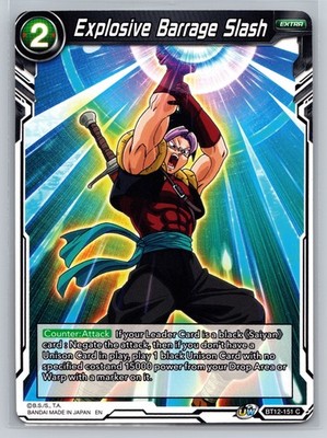 Dragon Ball Super Card Game Explosive Barrage Slash BT12-151 C Vicious Xeno