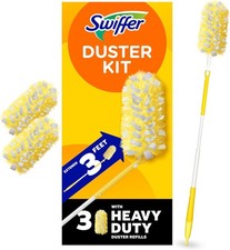 Swiffer Duster Kit with 3 ft Extendable Handle, Heavy Duty Dusting Starter Kit w