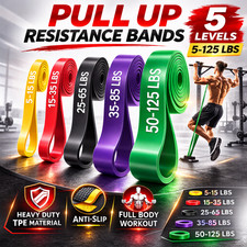 Pull Up Resistance Bands Set 5 Levels Exercise Workout Bands for Men Women Gym