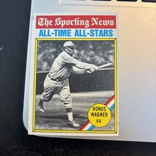 Honus Wagner 1976 Topps Baseball Card The Sporting News All-Time All-Stars #344