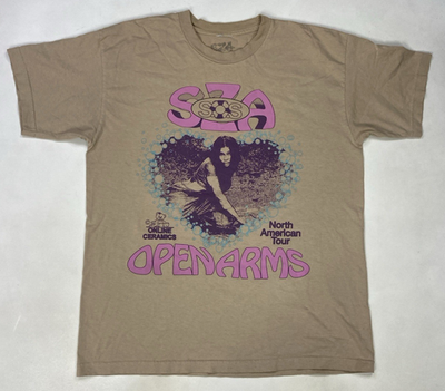 Online Ceramics SZA Open Arms SOS Tour Graphic T-shirt Men XL