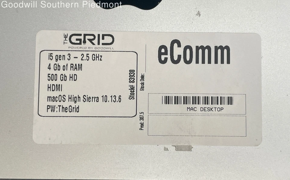 Apple Mac mini Late 2012 MD387LL/A Intel Core i5-3210M 2.50GHz 4GB RAM 500GB HDD - Image 2 of 4