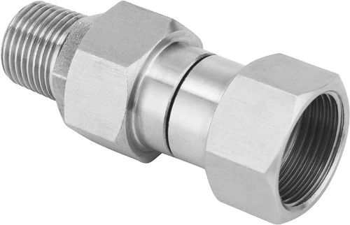 Pressure Washer Swivel Fitting M22 Metric 14mm Thread Stainless Steel 4500 PSI