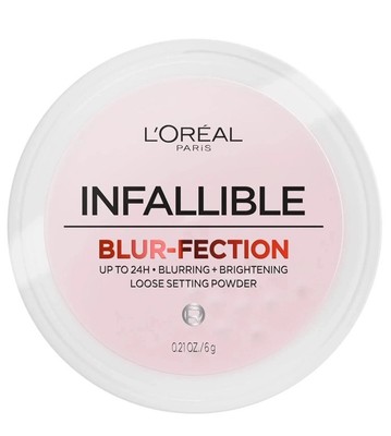 (10)Pcs-L'Oreal Paris Infallible Blur-Fection Longwear Setting Powder 05Med Pink