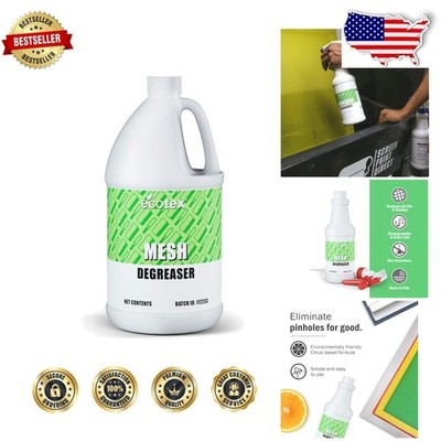 Ecotex 128oz. Screen Printing Degreaser - Residue Free Citrus Cleaner