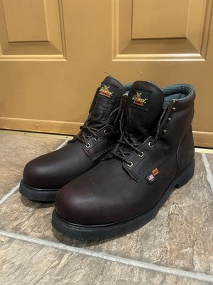 Thorogood Men s Steel Toe Work Boot Size 15D Dark Brown Safety Tough Durable
