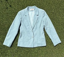 Vintage Pendleton Blue Women's 100 Virgin Wool Blazer