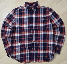 J Crew Flannel Long Sleeve Button Up Red/blue Men's Meduum