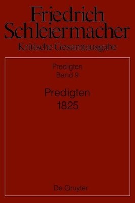 Predigten 1825 (Hardback)