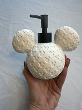 Disney Mickey Mouse WHITE 3D Print Soap/Lotion Dispenser With BLACK Pump