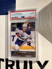 2015-16 Upper Deck Connor McDavid #201 - PSA 8 NM-MT Young Guns Rookie Card NHL. rookie card picture