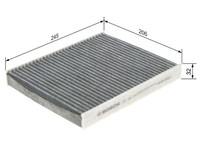 Innenraumfilter Pollenfilter FÜR Bmw 5 (F10) - Bosch 1 987 432 315