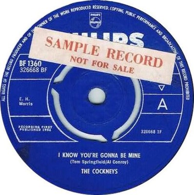 The Cockneys - I Know You're Gonna Be Mine (7'', Single, Mono) (Near Mint (NM or 
