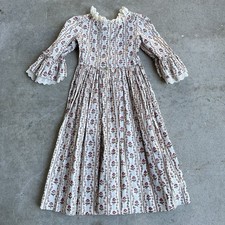 Pleasant Company Vintage Felicity Rose Garden Print Floral Girls Dress Sz 12