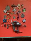 Junk Drawer U.S. Coins & More Cull Lot Holed Keychain Small Vise Estate Sale — photo 1