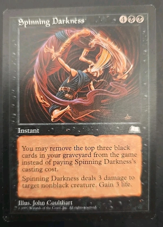 Spinning Darkness Weatherlight MTG Regular Lightly Played (4 Cards) #1 - Image 2 of 4