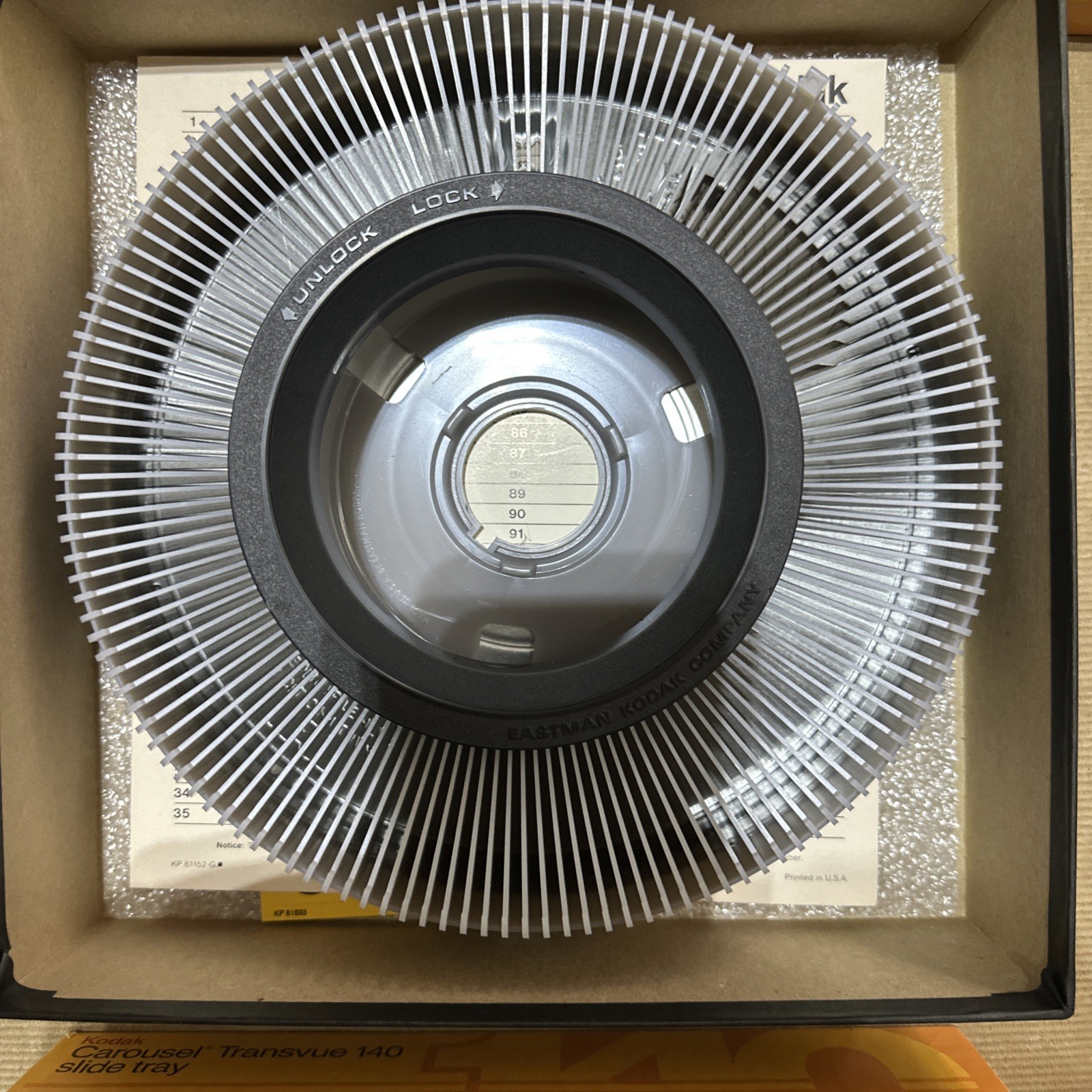 Lot of 3 Kodak B140T Carousel Transvue 140 Slide Tray - Vintage, Display, Photo