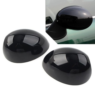 1 Pair Bright Black Door Wing Mirror Cover For Mini R55 R56 R57 R58 R59 R60 R61