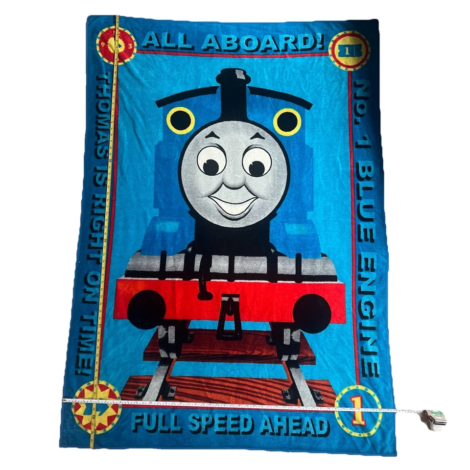 Thomas & Friends Blanket 2005 Gullane Era Fleece Throw 64x45 Train All Aboard - Image 3 of 4