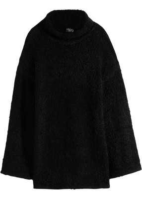 Pullover mit Rollkragen Gr. 48/50 Schwarz Damen Langarm Strickpullover Neu