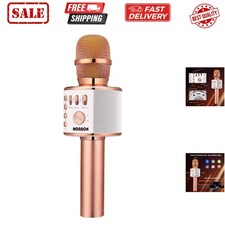 Wireless Bluetooth Karaoke Microphone,3-in-1 Portable Handheld Karaoke Mic Sp...