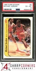1986 FLEER STICKER #8 MICHAEL JORDAN RC BULLS HOF PSA 6 SET BREAK