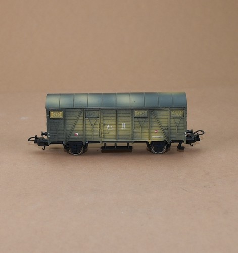 Lima 303508 Gedeckter Güterwagen Tarnfarbe WKII DC | Condition: Gebraucht