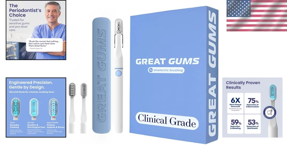 Cepillo de dientes recargable para el cuidado de los brackets - suave y eficaz Foto 2 de 4