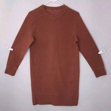 LULULEMON Sweater Dress Women's 6 Rustic Clay On Repeat Pullover *No Collar*