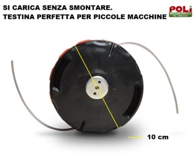 TESTINA DECESPUGLIATORE W4 BATTI E VAI ECHO SHINDAIWA SUGIHARA DIATOP 10x1,25F
