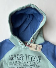 Pull Garçon Fat Face Taille 12-13 Ans – Bleu, Col Rond, Manches Longues – Très Bon état