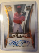 2020 Leaf Trinity HECTOR YAN clear prospect auto-14/40-Angels