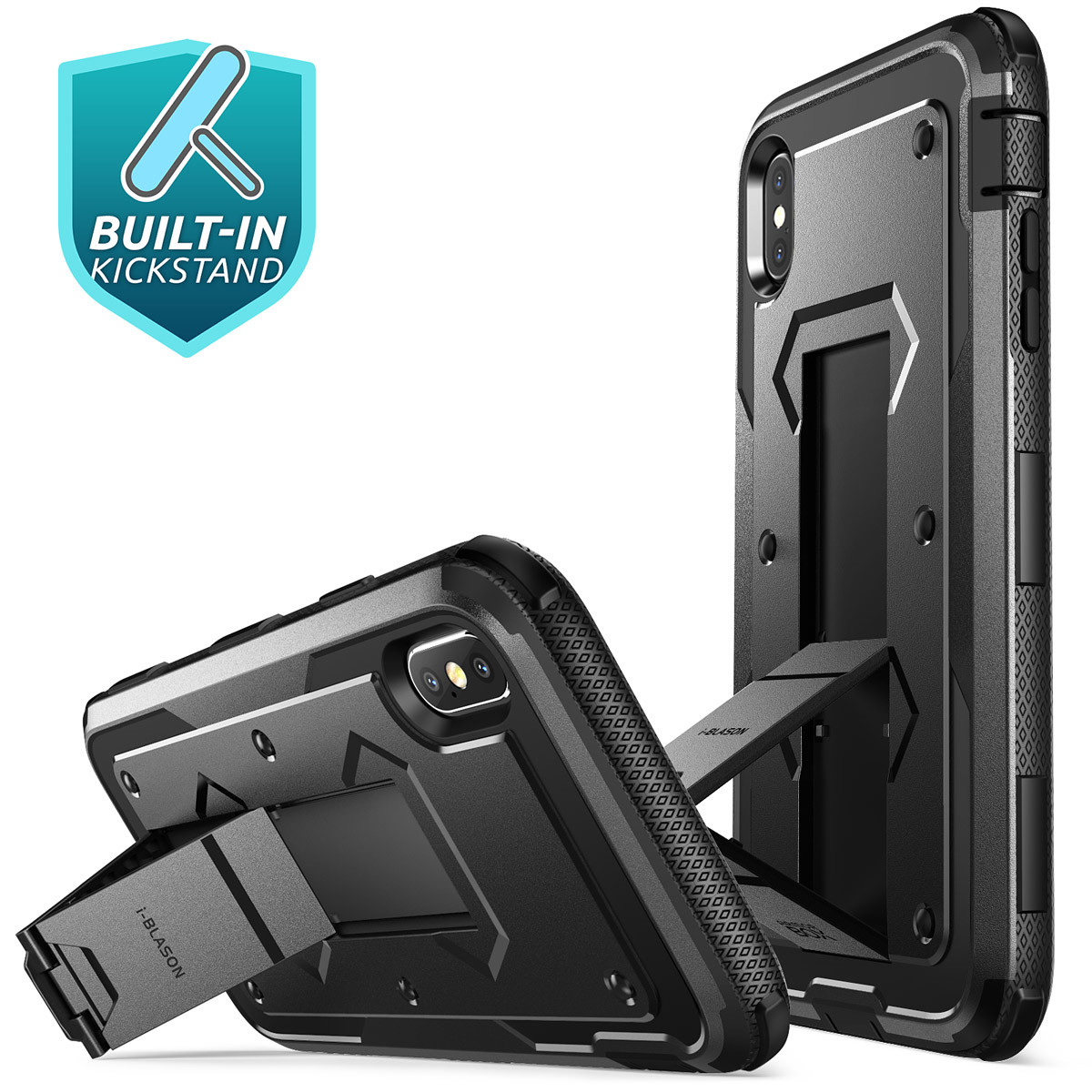 Custodia Robusta IPhone Xs Max XR X Custodia SUPCASE I-Blason Armorbox Per IPhone X/6/7/8/Xs Max/XR Con Protezione Integrata E Clip - Nuova Custodia Pesante IPhone 8 - Foto 2