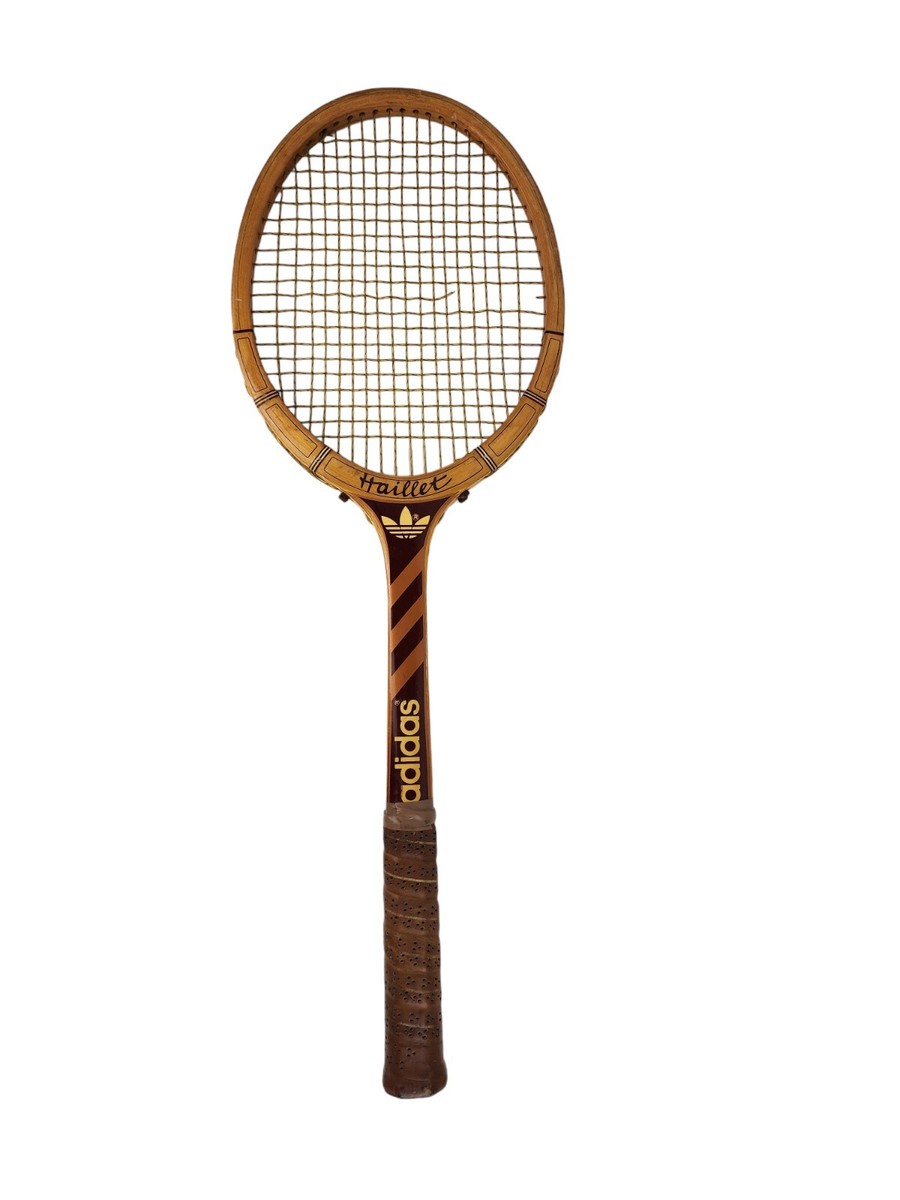 Rare Vintage Adidas Haillet Wooden Tennis Rackets Racquets