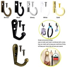 Wall Mounted Towel Hook Vintage Hanger for Hat Key Closet Bag Backpack