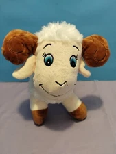 World Plush White Billy Goat 10" Adorable Stuffed Animal Sewn Eyes