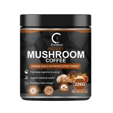 Organic Mushroom Coffee Instant Mushroom Coffee Powder Brain & Immune Boost