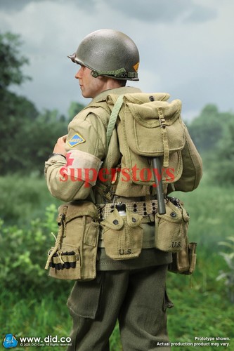 Presale DID A80189 1/6 WWII US 2nd Ranger Battalion Medic Wade 12" Action Figure - Picture 9 of 24